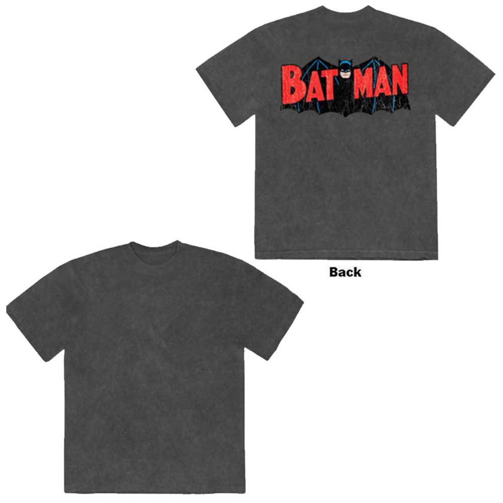 DC Comics Batman - Classic Logo Heren Tshirt - Grijs